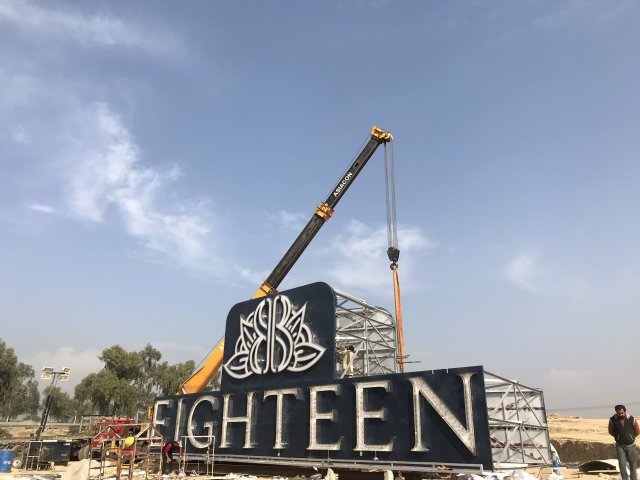 Highest Dual Billboard on Unipole Installed at Eighteen Islamabad